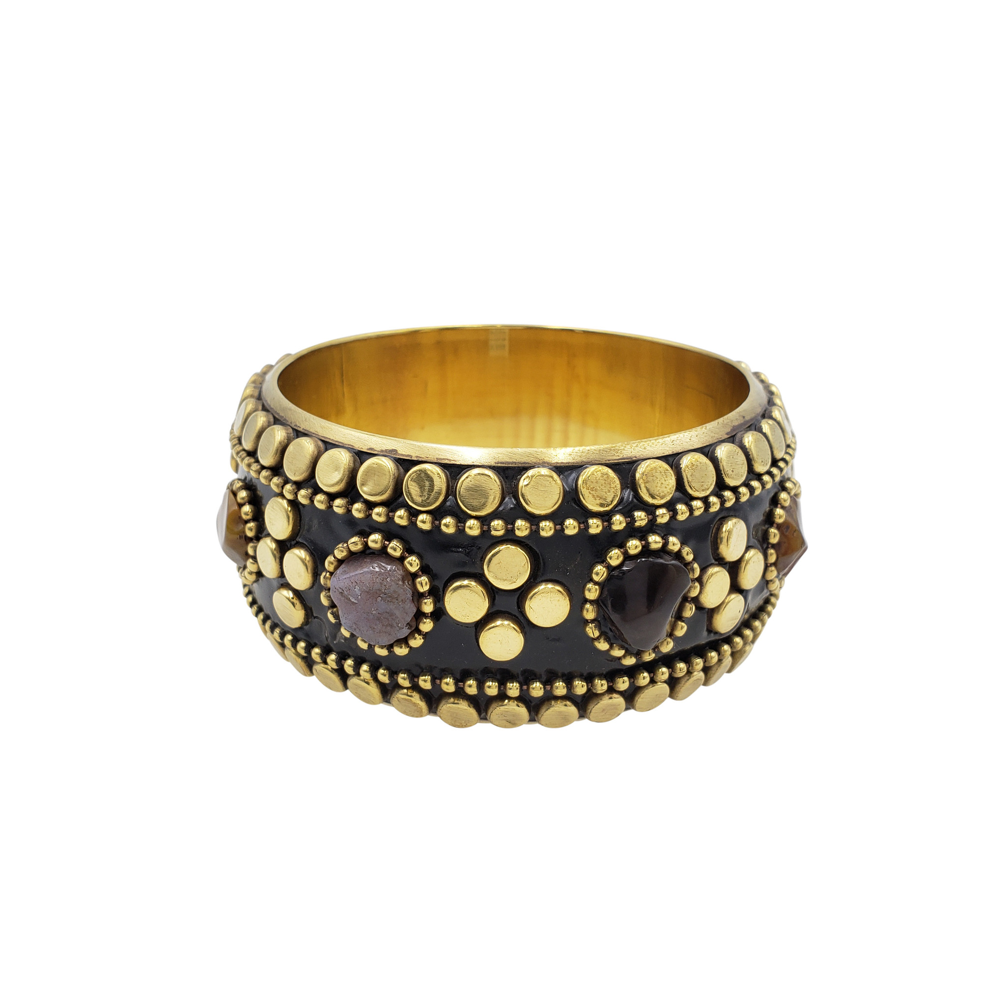 Tallulah Studded Bangle with Agate Stones