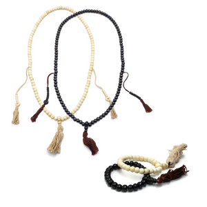 108 Beads Bone Mala Prayer Beads Necklace Bracelet Set