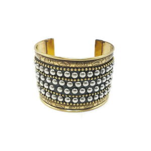 Brass Cuff Bracelet Assorted Design Gypsy Boho Bracelets Set of 6