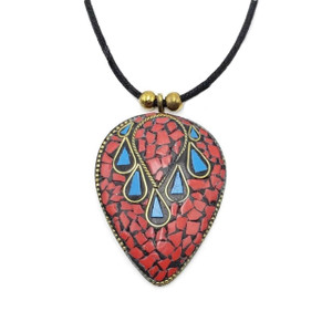 Idris Brass Pendant Necklace | Tibetan Bajalia Collection