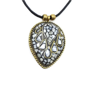 Idris Brass Pendant Necklace | Tibetan Bajalia Collection