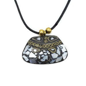 Shanaya Brass Pendant Necklace | Tibetan Bajalia Collection