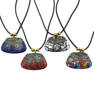 Shanaya Brass Pendant Necklace | Tibetan Bajalia Collection