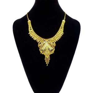 Fashion Indian 22K Gold Plated Bollywood Necklace Wedding Jewelry Earrings 1421A