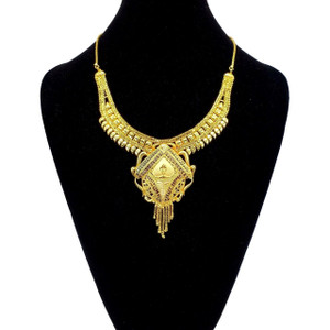 Fashion Indian 18K Gold Plated Bollywood Necklace Wedding Jewelry Set