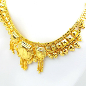 Indian Ethnic Bollywood Bridal Jewelry Gold Plated Necklace Earrings Set