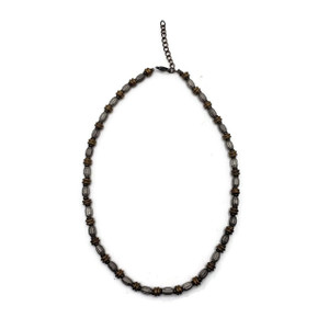 Jafari Industrial Necklace with Brass Spacer Beads | For Men