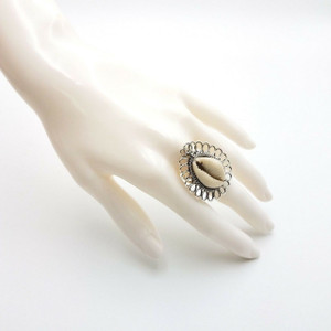 Natural Cowrie Shell Finger Ring Boho Surfer Beach Tribal Jewelry Silver Plated