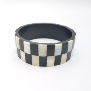 Bethanie Resin and Mother of Pearl Bangle