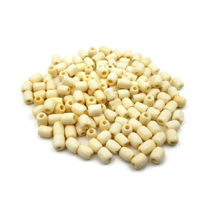 White Carved Bone Beads Jewelry Making Ivory Color 100 Pc Wholesale Lot Jewelry
