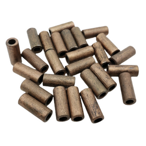 50pcs Antique Bronze Round Hollow Spacer Beads Cylindrical Jewelry Findings 12mm
