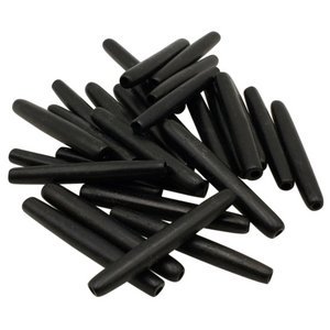 50 Pc Buffalo Bone Beads Tube Hair Pipe Choker Beads 2" Black