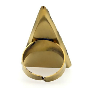 Adanya Triangle Terracotta and Mosaic Ring