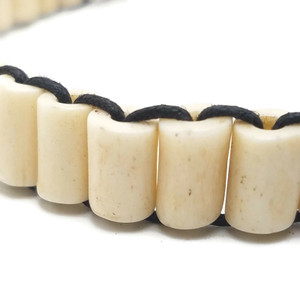Cadence Classic Native American Style Buffalo Bone Bead Choker - Slim