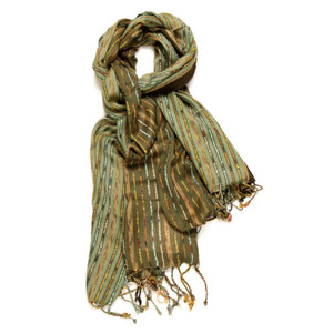 Fashion Viscose Scarf Pashmina Wrap Womens Frilled Tippet Soft Shawl SH108GRN