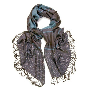 Fashion Viscose Scarf Pashmina Wrap Womens Frilled Tippet Soft Shawl SH129BLU