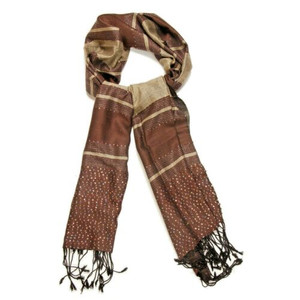 Fashion Viscose Scarf Pashmina Wrap Womens Frilled Tippet Soft Shawl SH129BRN