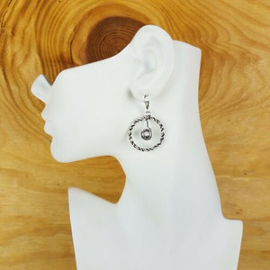 Larah German Silver Plated Earrings - 12 pairs