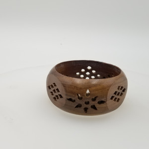 Handmade Cut Work Wood Bangles 11/2" 