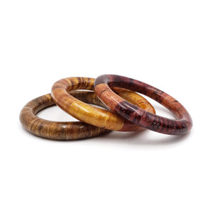 Filipi Laminated Wooden Bangles - Set Of 3