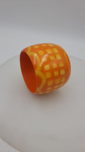 Amare Orange Resin Bangle