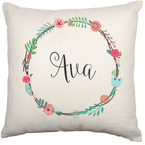 personalised nursery cushion