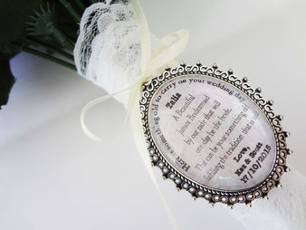 Bouquet Charm (Oval) - Leslie Design