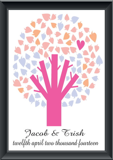 Personalised Round Tree Guestbook