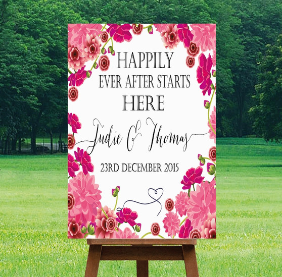 Printable Wedding Sign - "Mia" Design