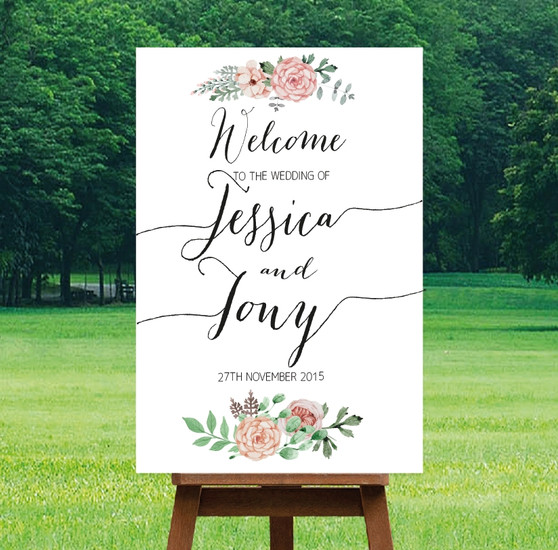 Printable Wedding Sign - "Bella" Design