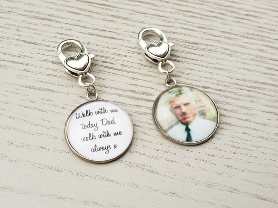 Shoe Wedding Memory Charms - Set of two