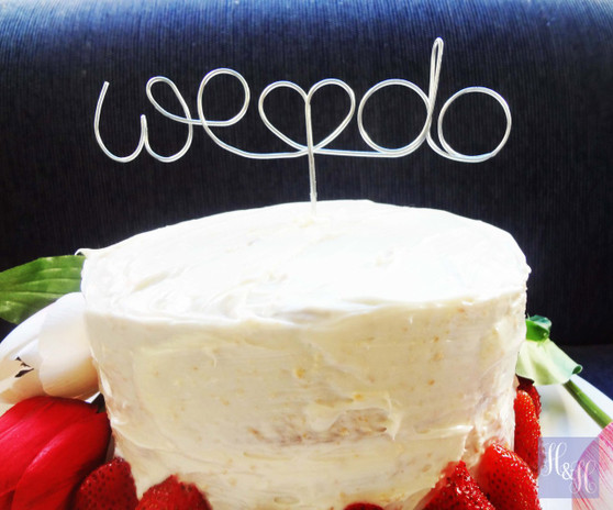 Personalised "We Do" Cake Topper - Sophie Design