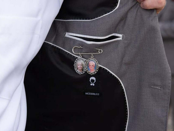 Boutonniere Charms x 2 / Lapel Pin - Mack design