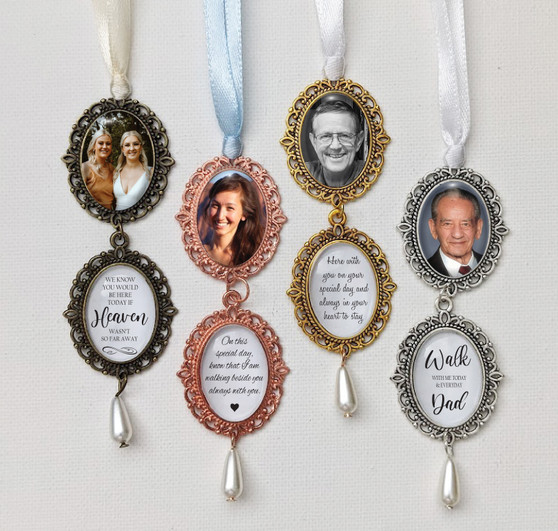 Bouquet Charm (Small Oval [1-4 frames & Various Colours])  - Oliviera Design