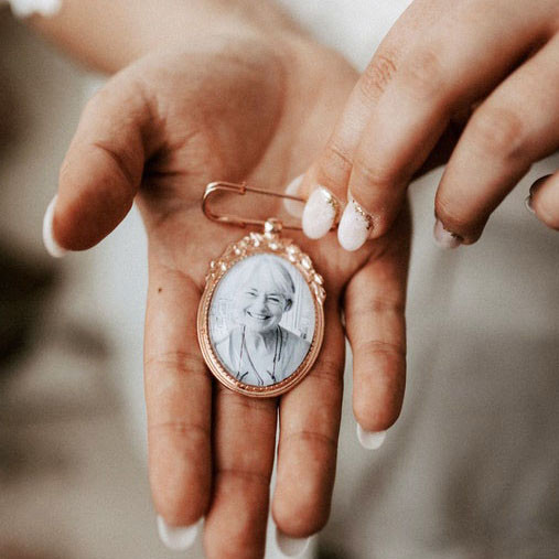 Bouquet Charm (Oval) in Rose Gold - Elissa Design