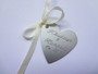 Bouquet Charm (Engraved heart with your own phrase/words/text) - Jess Design