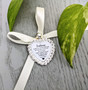 Bouquet Charm (Heart) - Rhinestone Crystal