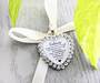 Bouquet Charm (Heart) - Rhinestone Crystal