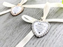 Bouquet Charm (Heart) - Rhinestone Crystal