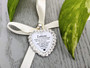 Bouquet Charm (Heart) - Rhinestone Crystal