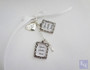 Double DIY Wedding Bouquet Photo Memory Charms w/ I love you charm