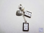 Bouquet Charm - DIY Double Blank w/text- Daisy Design
