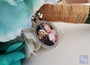 Bouquet Charm (Large Oval) - Emily Design w/bow