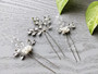 Set of 3 Hairpins - Bridal Hair Pins 