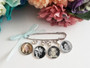 Boutonniere Charms x 4 / Lapel Pin - Hendrick design