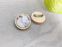 Boutonniere Lapel Pin in Light Wood - Penny Design