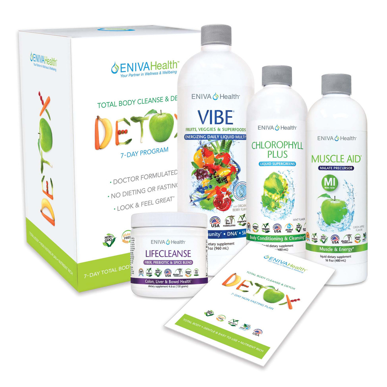 Detox and Whole Body Natural Cleanse Kit - VIBE (32 oz) - Eniva