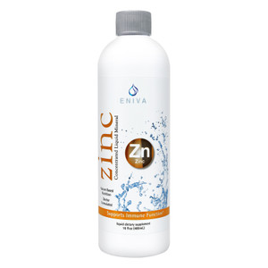 Eniva Minerals for Life Zinc Liquid Concentrate, 16 oz, liquid zinc supplement with Cell-Ready® mineral ZINC, healthy skin, connective tissue, healthy immune system, vision, reproduction, all-natural, natural mineral solution, solutomic, cold and flu buster, ward of infection, Product ID # 8014 Eniva Minerals for Life Zinc Liquid Concentrate, 16 oz, liquid zinc supplement with Cell-Ready® mineral ZINC, healthy skin, connective tissue, healthy immune system, vision, reproduction, all-natural, natural mineral solution, solutomic, cold and flu buster, ward of infection, Product ID # 8014