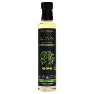 Eniva Omega 3-6-9 Salad Oil, 8 oz, premium blend hexane-free pressed oils, walnut, sesame, sweet almond, and avocado, neutral taste, delicate flavor, enhances salad dressings, essential fatty acids (EFAs) omega 3 oils, omega 6 oil, and monosaturated omega 9 oil, best salad oil, triggers metabolism and increases natural fat loss, helps boost antioxidants, benefits cardiovascular system,* Product ID 13503 Eniva Omega 3-6-9 Salad Oil, 8 oz, premium blend hexane-free pressed oils, walnut, sesame, sweet almond, and avocado, neutral taste, delicate flavor, enhances salad dressings, essential fatty acids (EFAs) omega 3 oils, omega 6 oil, and monosaturated omega 9 oil, best salad oil, triggers metabolism and increases natural fat loss, helps boost antioxidants, benefits cardiovascular system,* Product ID 13503