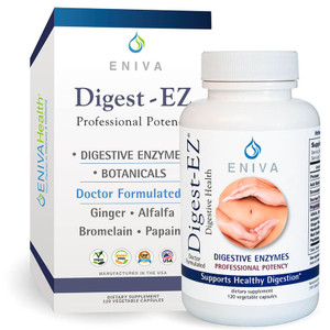Eniva Digest-EZ, 120 caps, broad spectrum digestive supplements , herbal components, activating alfalfa nutrients, metabolic enzyme Catalase, aids digestion, supports proper digestion, reinforces immune system, helps eliminate allergens, circulation, increase energy levels, breaks down fats, contributes toward weight loss, aids body in elimination,* Product ID 17004 Eniva Digest-EZ, 120 caps, broad spectrum digestive supplements , herbal components, activating alfalfa nutrients, metabolic enzyme Catalase, aids digestion, supports proper digestion, reinforces immune system, helps eliminate allergens, circulation, increase energy levels, breaks down fats, contributes toward weight loss, aids body in elimination,* Product ID 17004